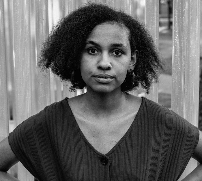 Photo of Katie Okumu, Harvard Yard, 2018.