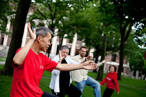 Photo of Tai Chi in Harvard Yard