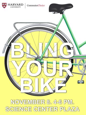 Photo of a bicycle on a promotional poster