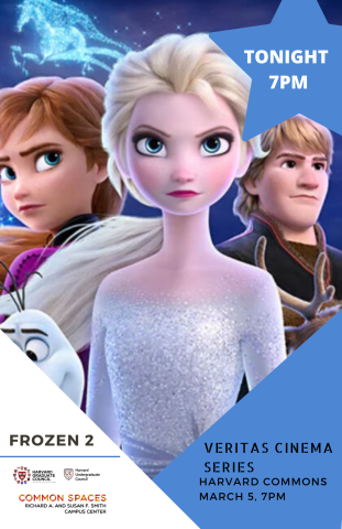 Frozen 2 Movie Screening - Thursday March 5, 2020 - Harvard Commons 7:00pm-9:00pm