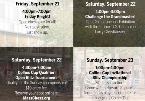 Overview of Community Chess weekend events
